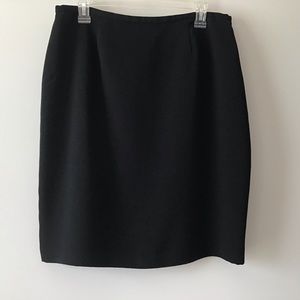 Skirt 14 Black Straight Liz Claiborne